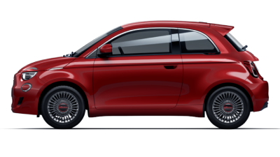 All-Electric Fiat 500 Fiat 500 Red Hatchback